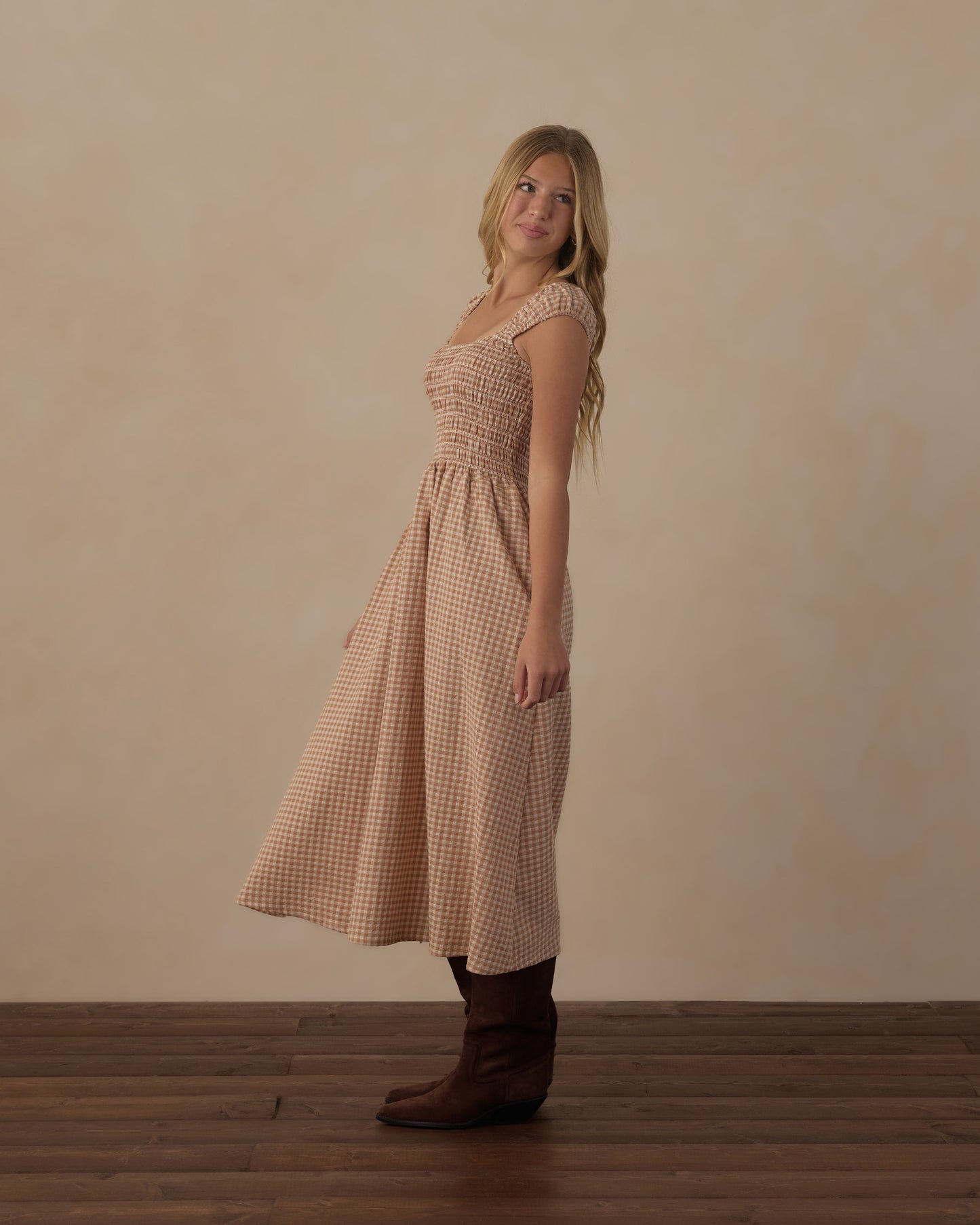 Teen Jess Dress || Fawn Gingham