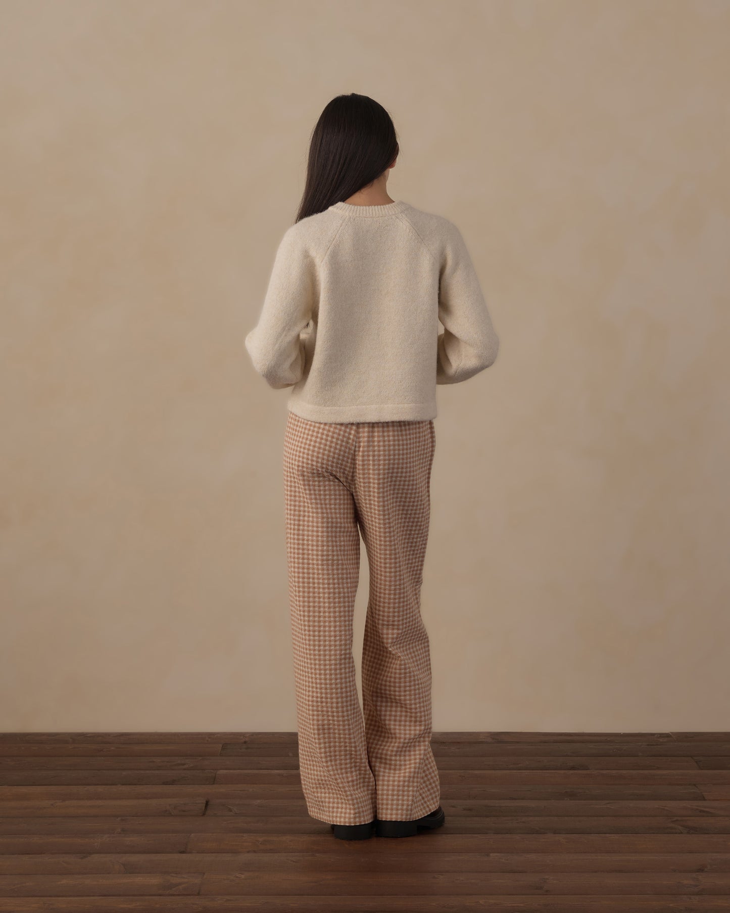 Teen Fuzzy Cardigan || Natural