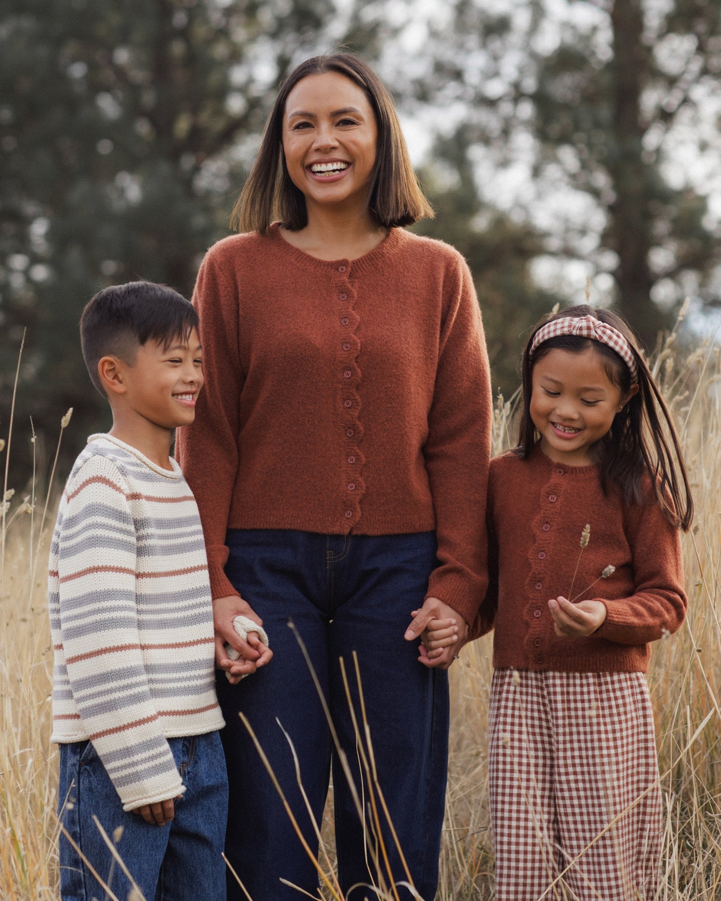 Women's Scallop Cardigan | Brick
