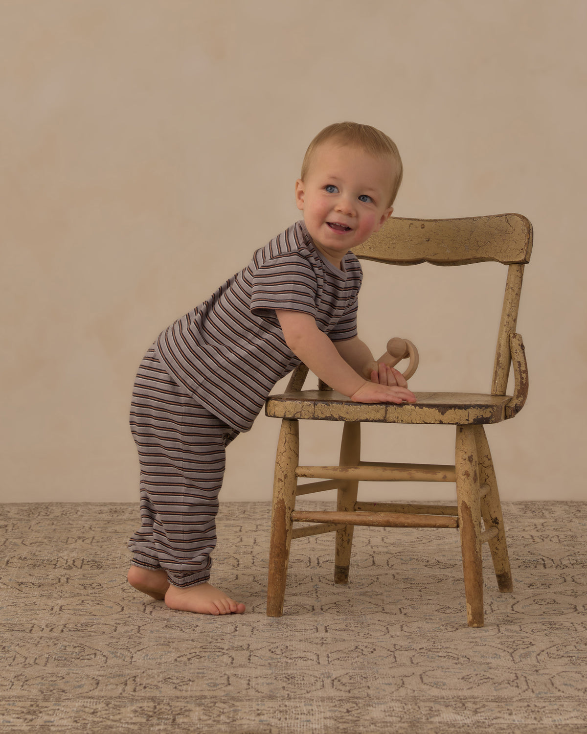 Jersey Tee + Pant Set | Vintage Stripe
