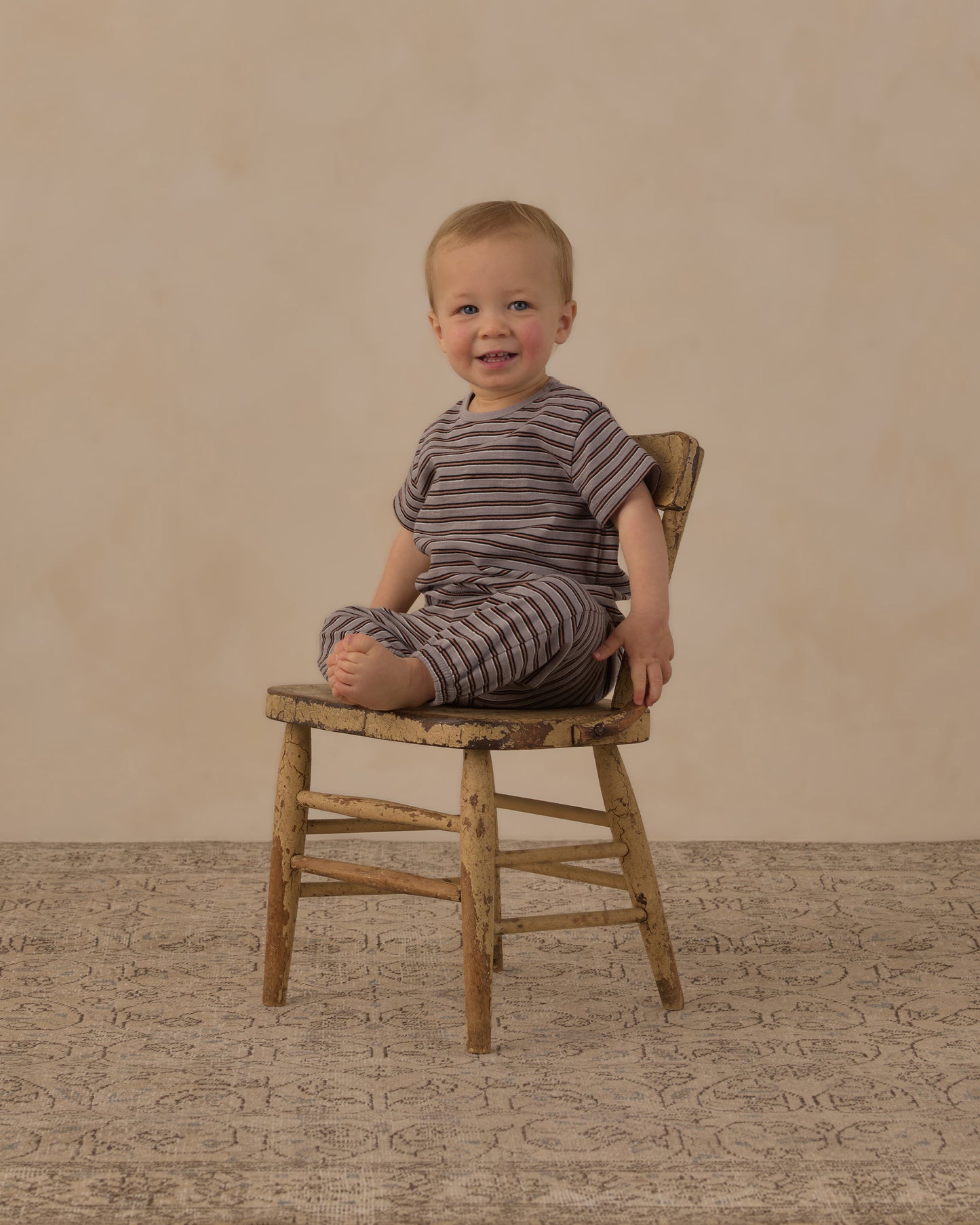 Jersey Tee + Pant Set | Vintage Stripe