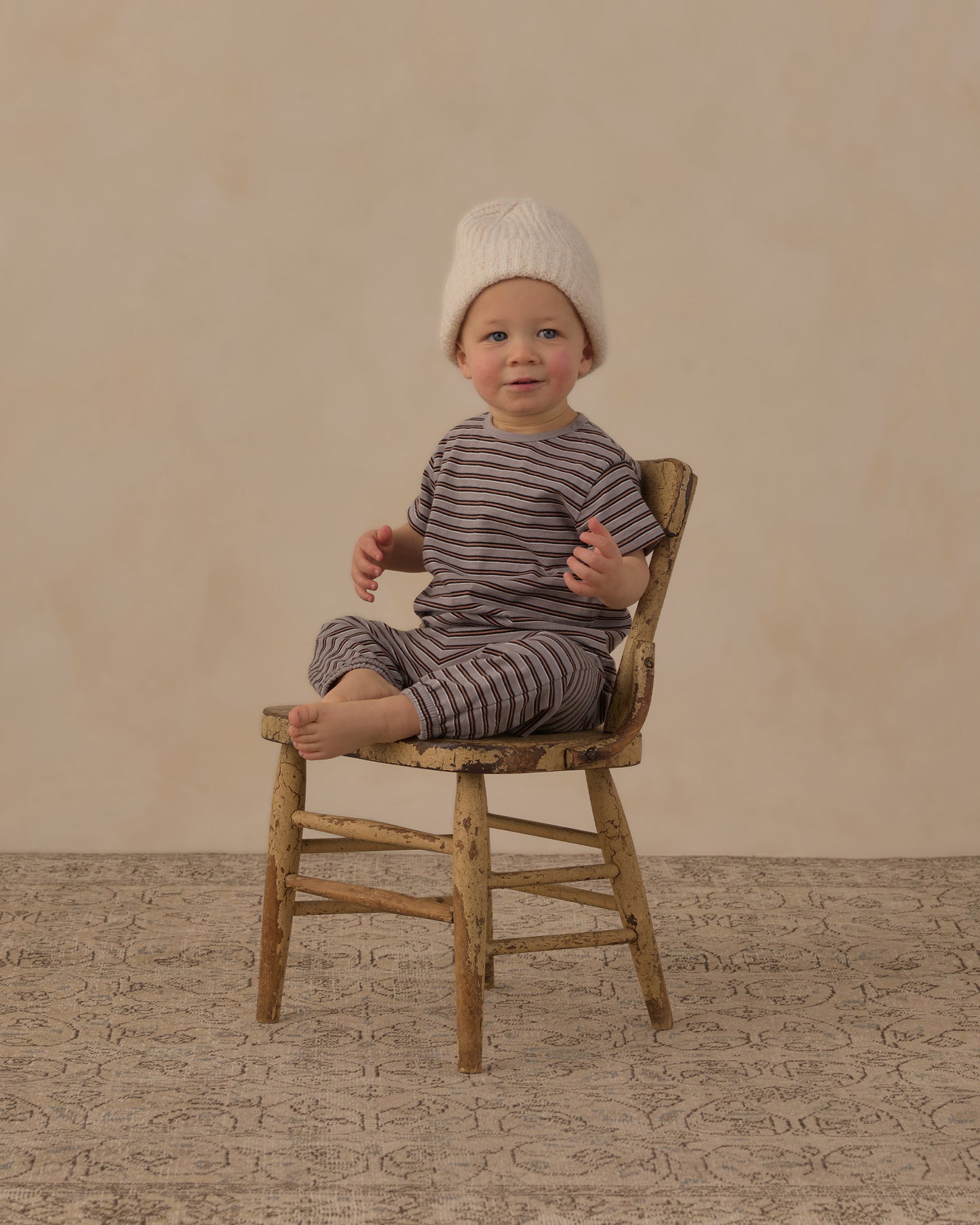 Jersey Tee + Pant Set | Vintage Stripe