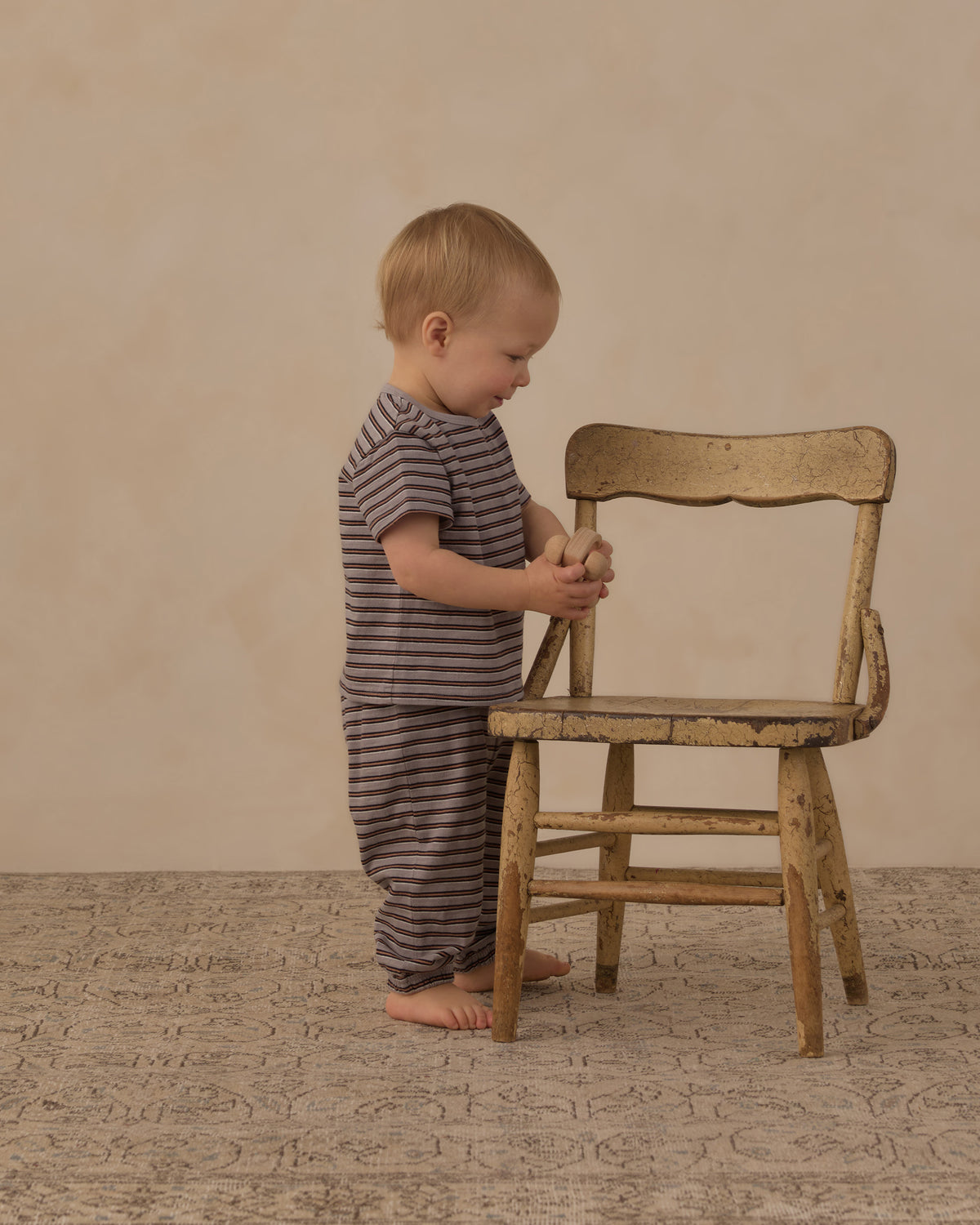 Jersey Tee + Pant Set | Vintage Stripe