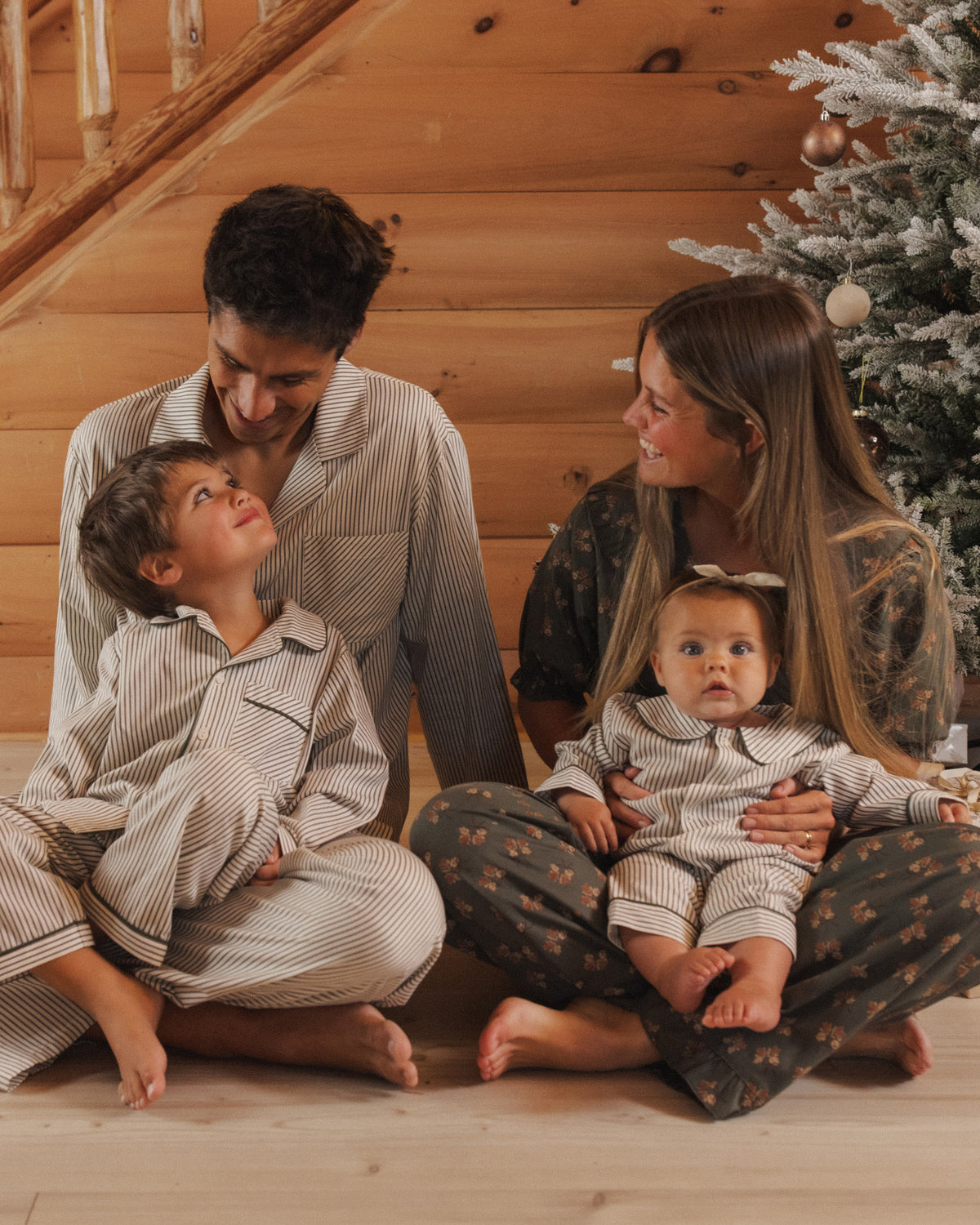 Women's Ruffle Pajamas | Evergreen Bouquet