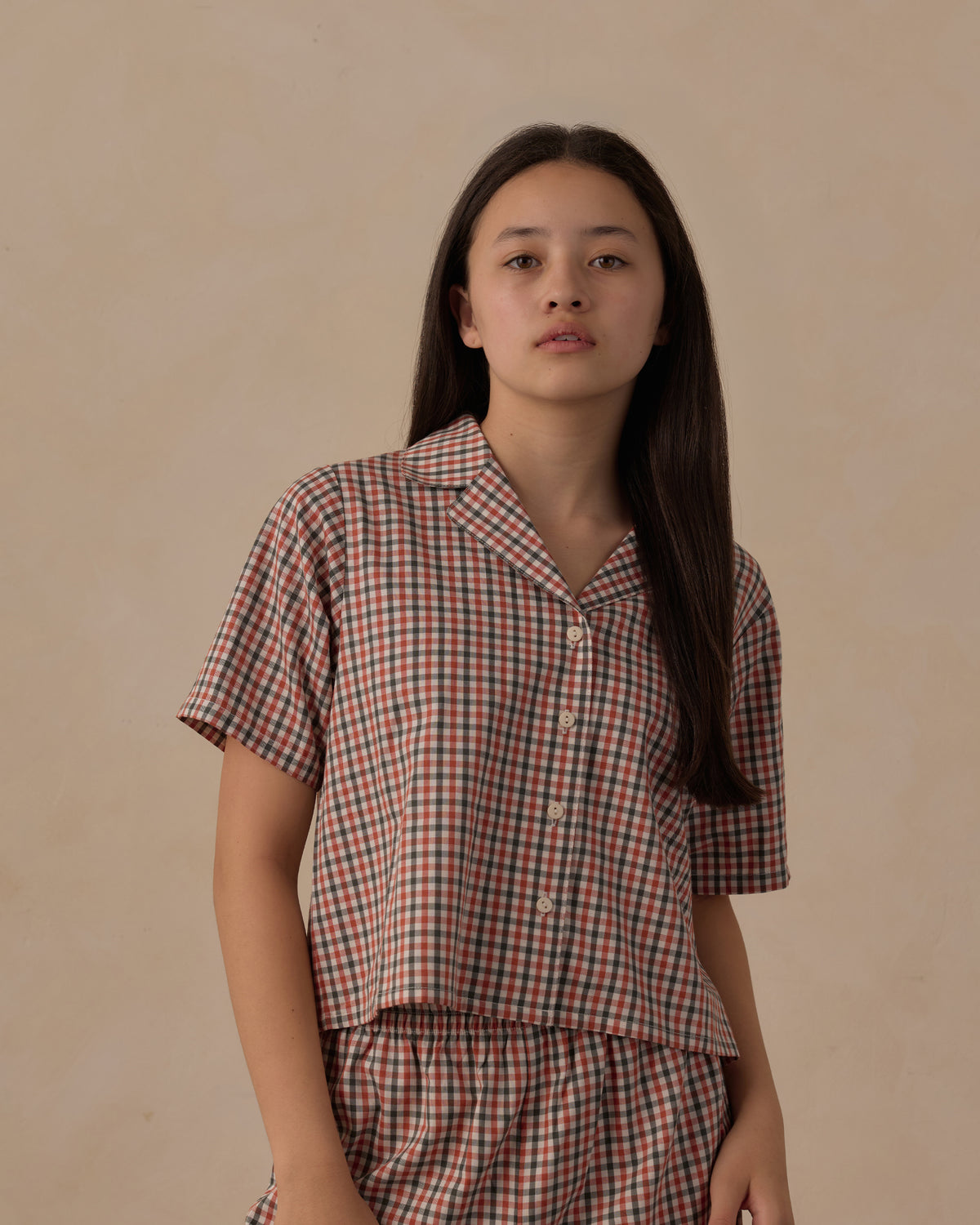 Teen Woven Pajama Set | Holiday Gingham