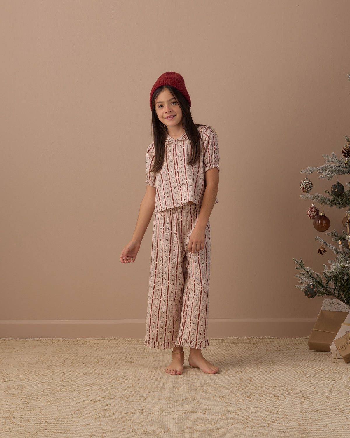 Ruffle Pajamas | Candy Cane Lane