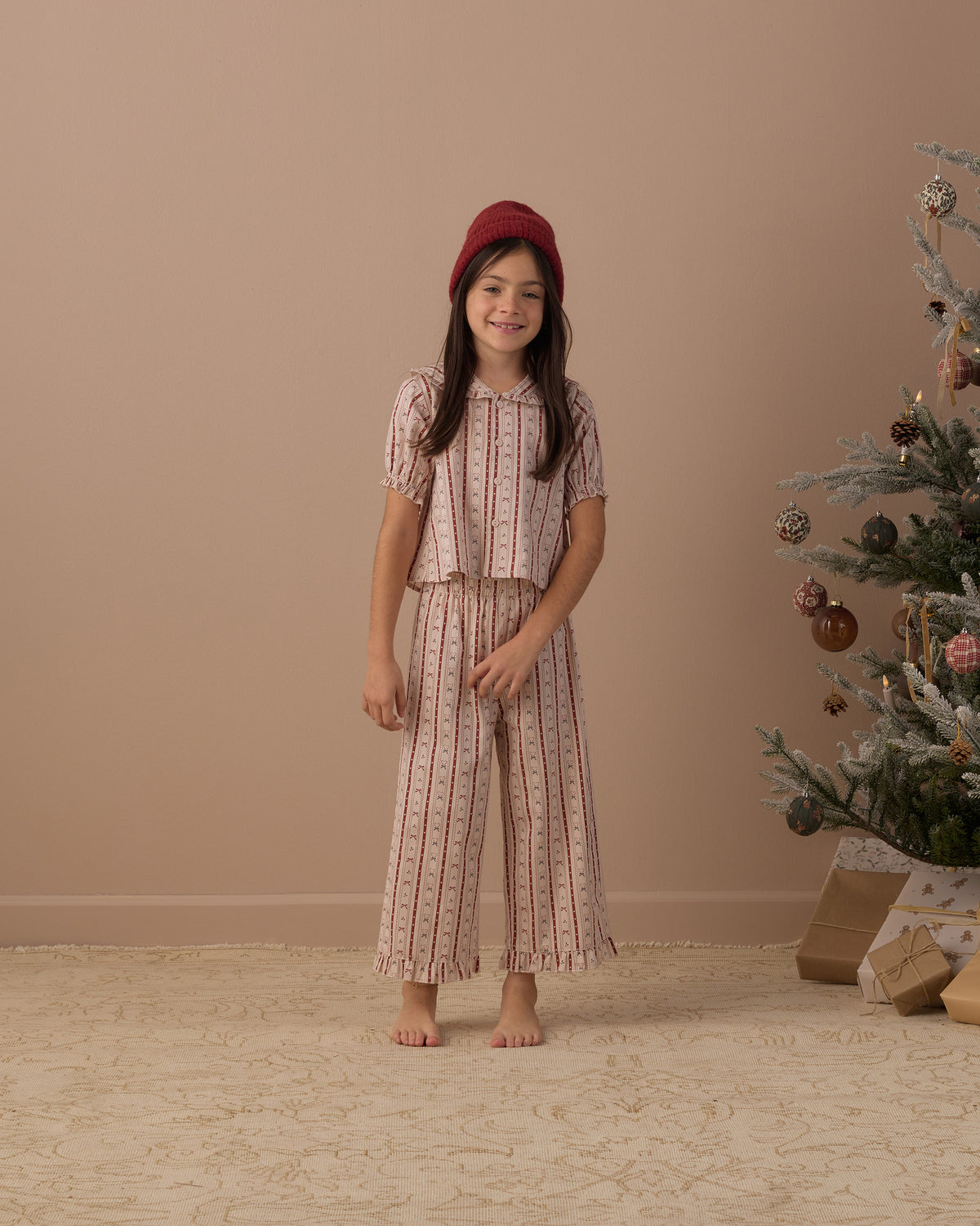 Ruffle Pajamas | Candy Cane Lane