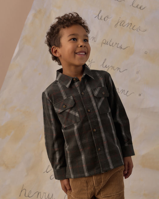 Pocketed Flannel Shirt | Holiday Plaid