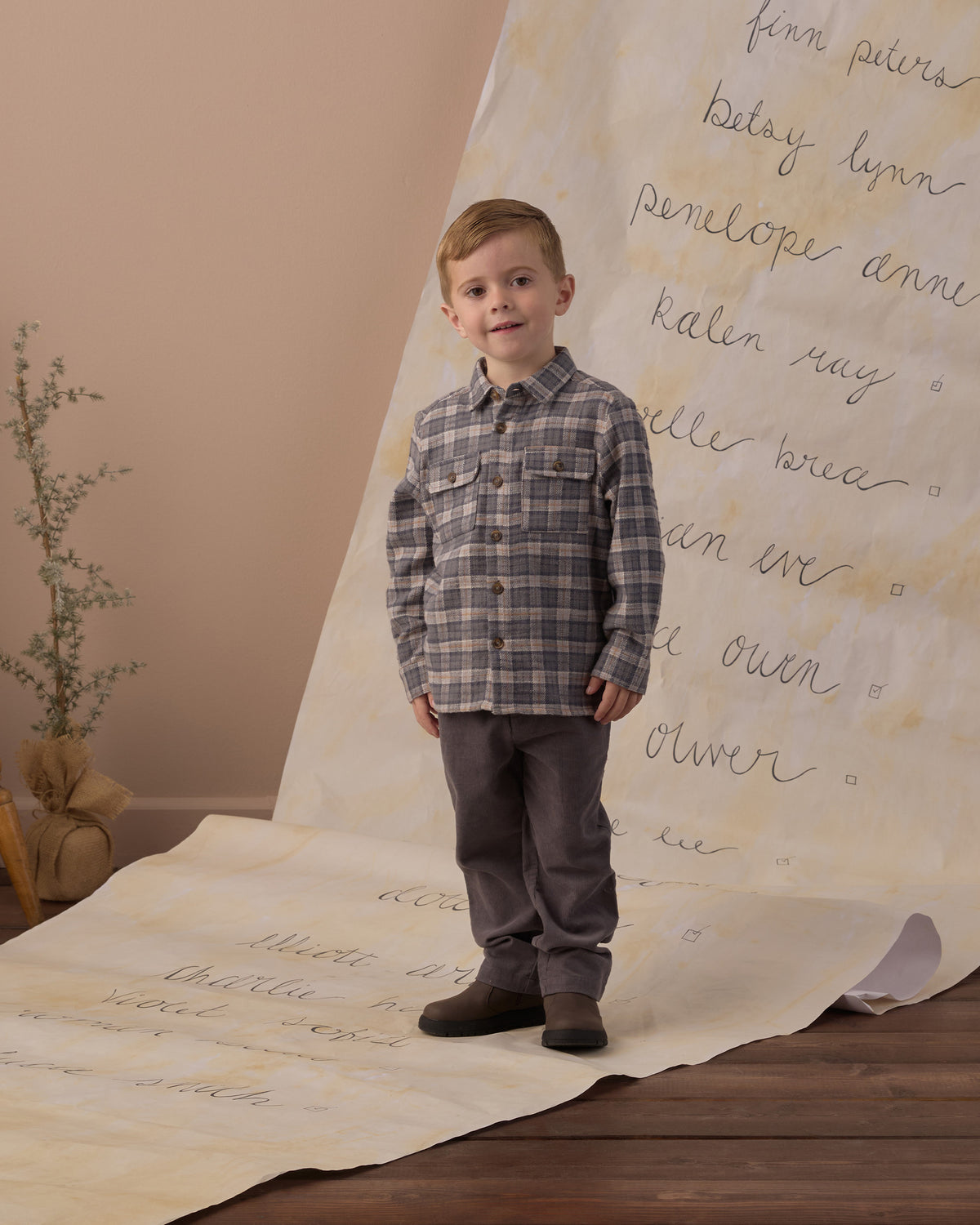 Pocketed Flannel Shirt | Winter Plaid