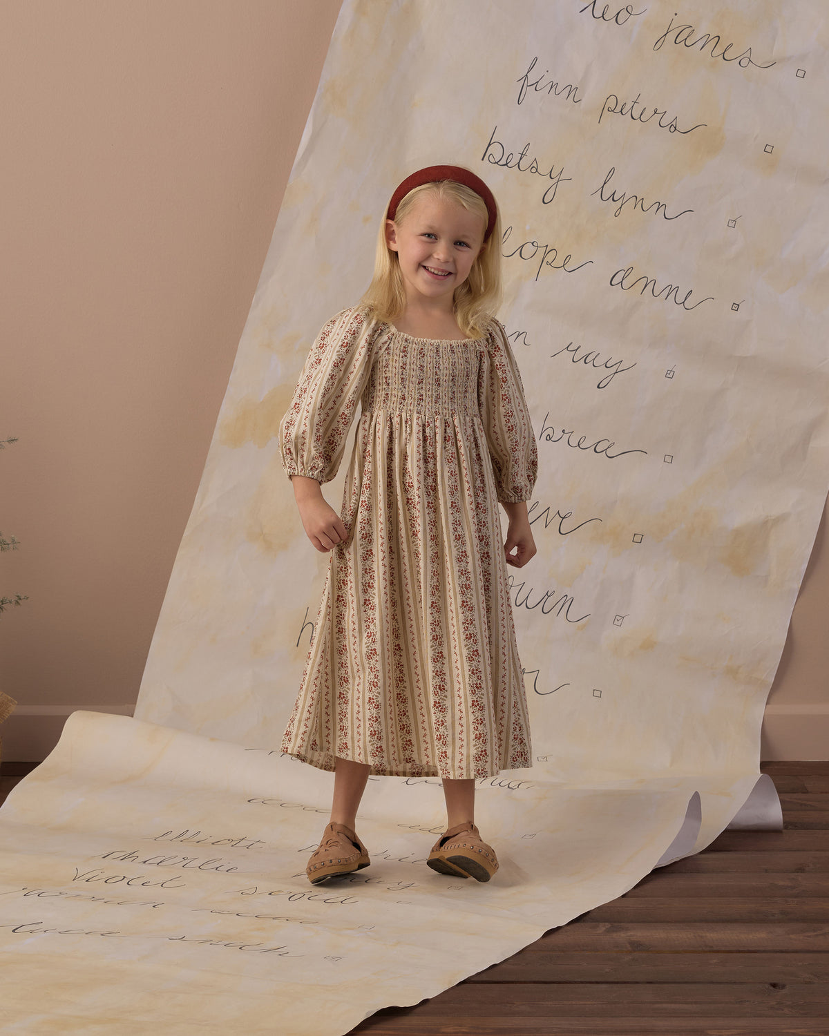 Della Dress | Floral Stripe