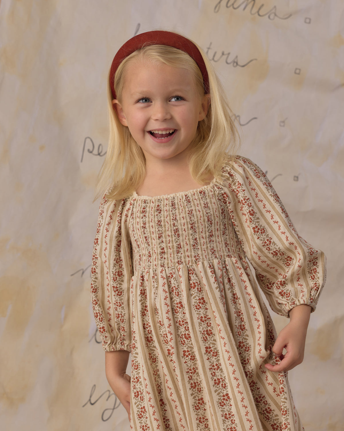 Della Dress | Floral Stripe
