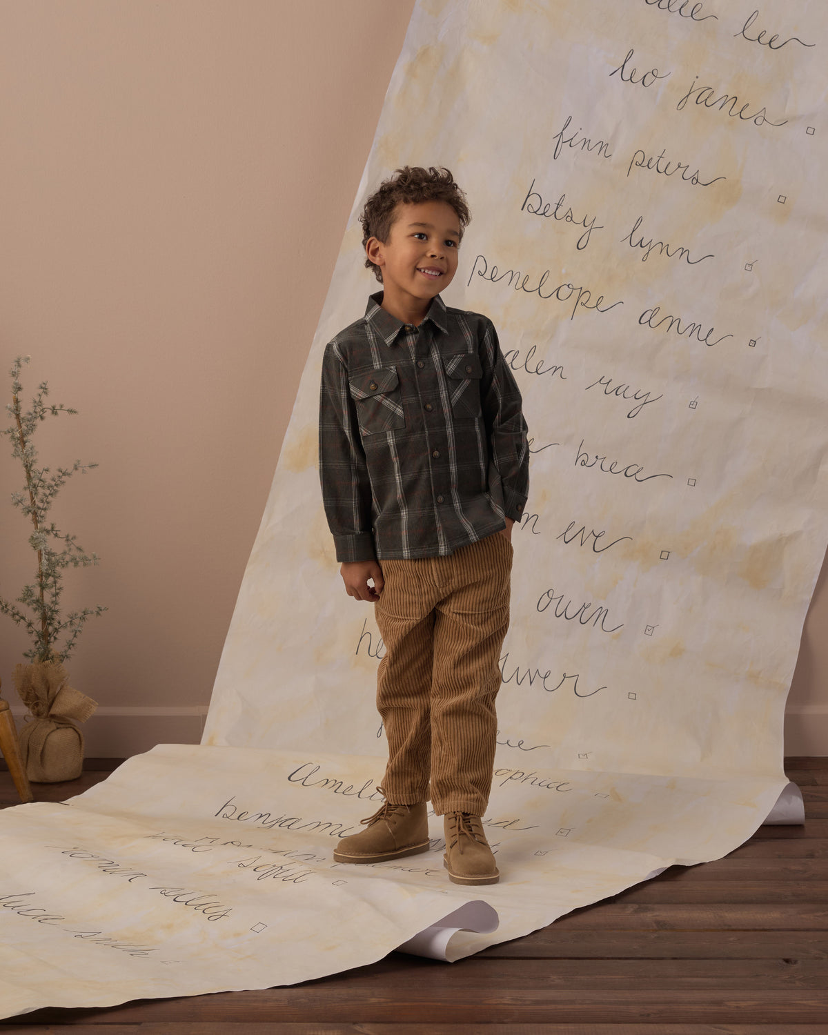 Pocketed Flannel Shirt | Holiday Plaid