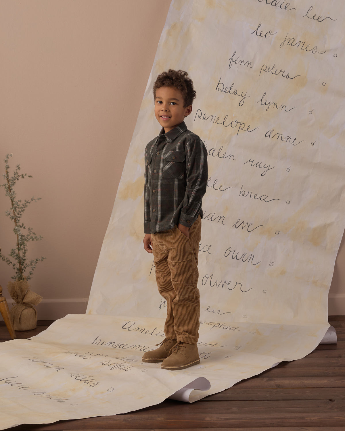 Pocketed Flannel Shirt | Holiday Plaid