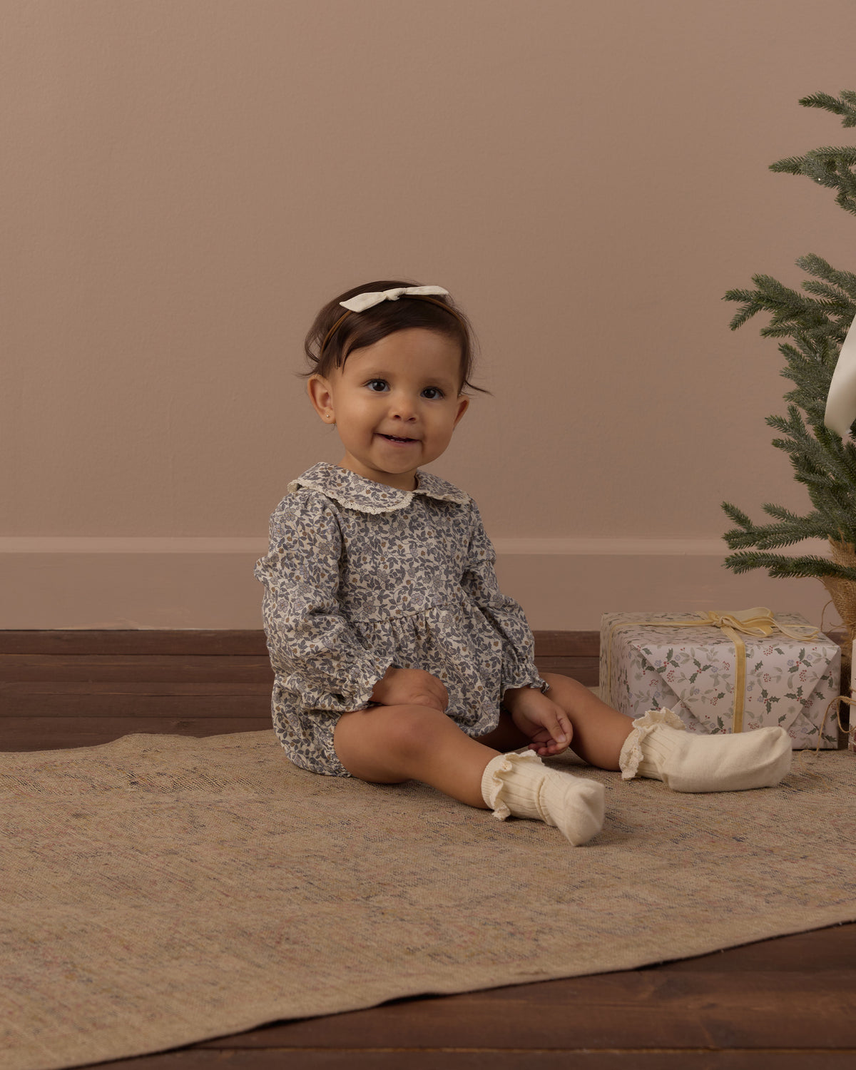 Cora Romper | Slate Floral