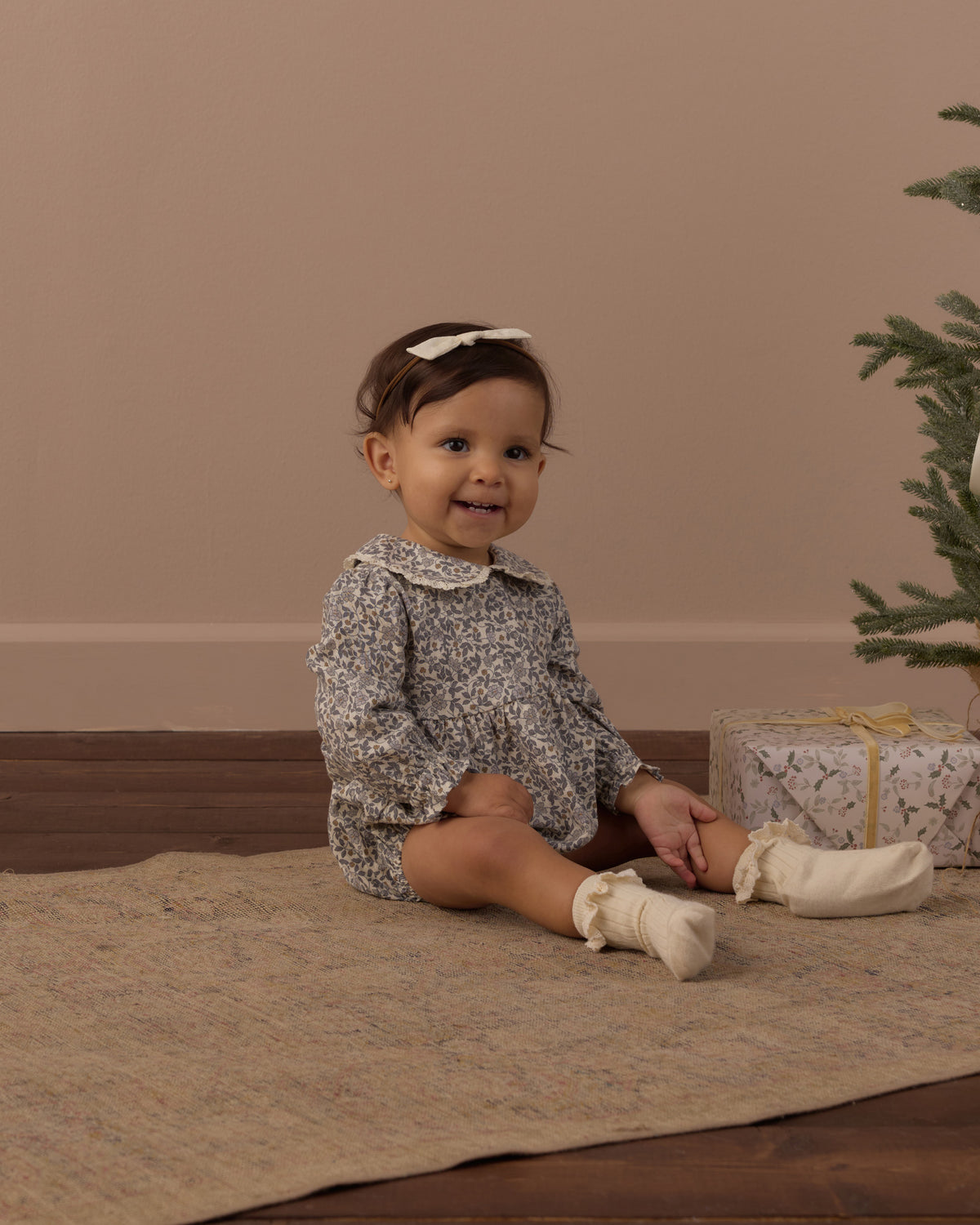 Cora Romper | Slate Floral