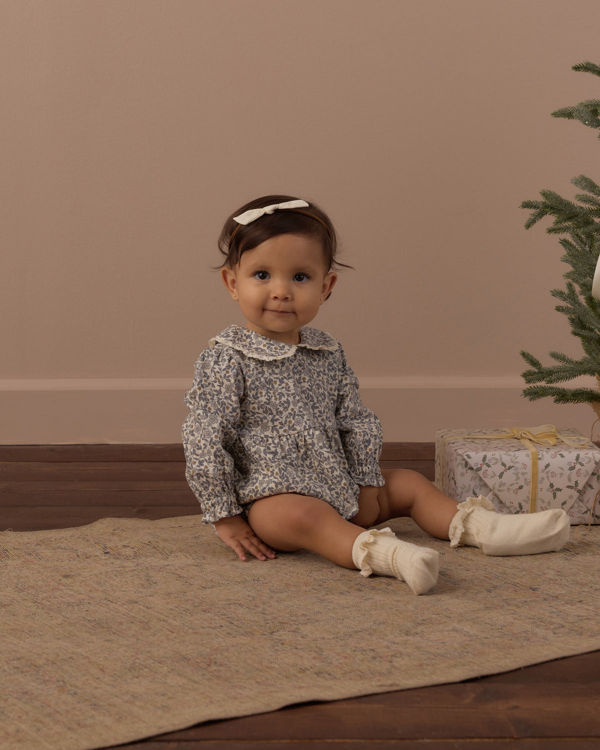 Cora Romper | Slate Floral