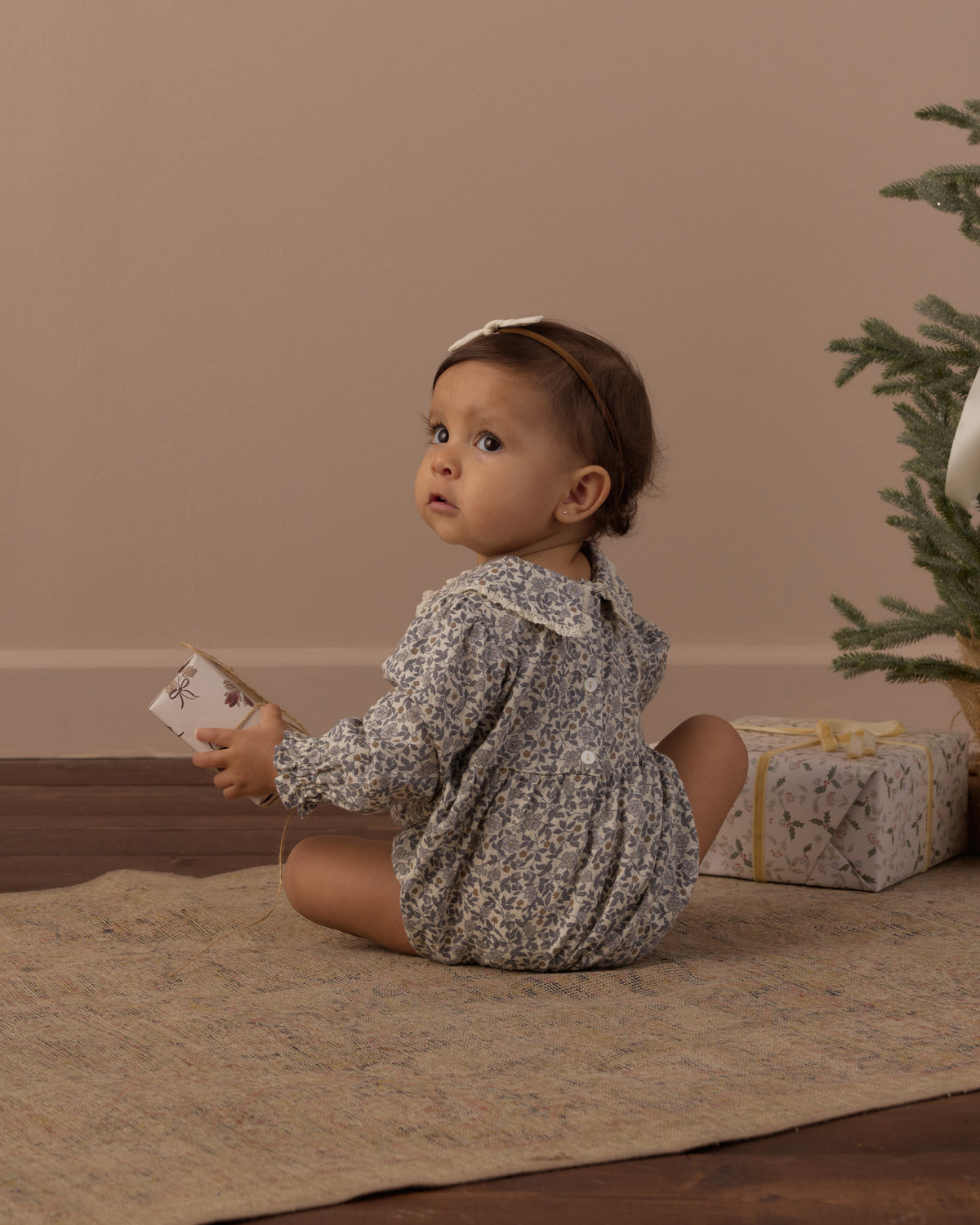 Cora Romper | Slate Floral