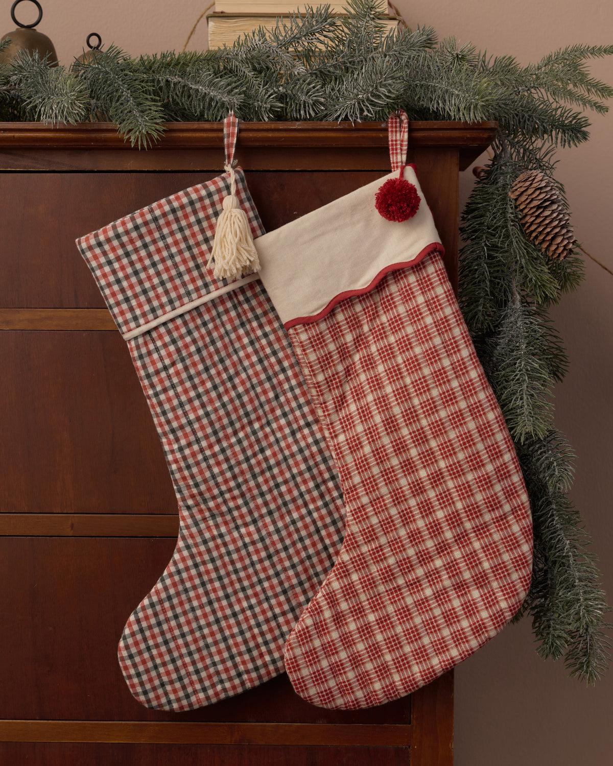 Christmas Stocking | Holiday Gingham