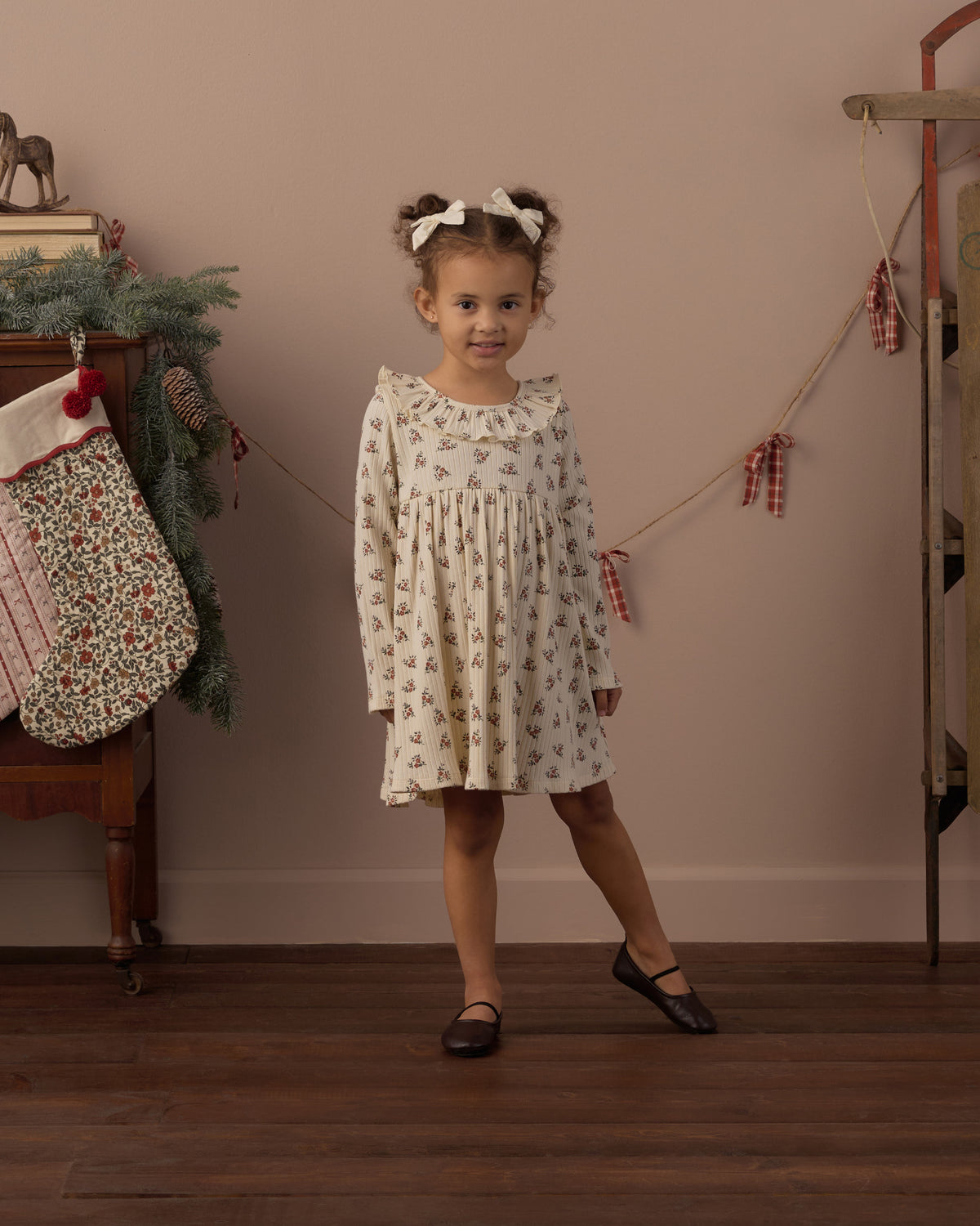 Ruffle Collar Dress | Ruby Bloom
