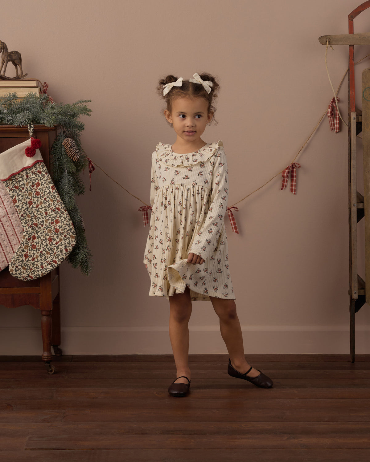 Ruffle Collar Dress | Ruby Bloom