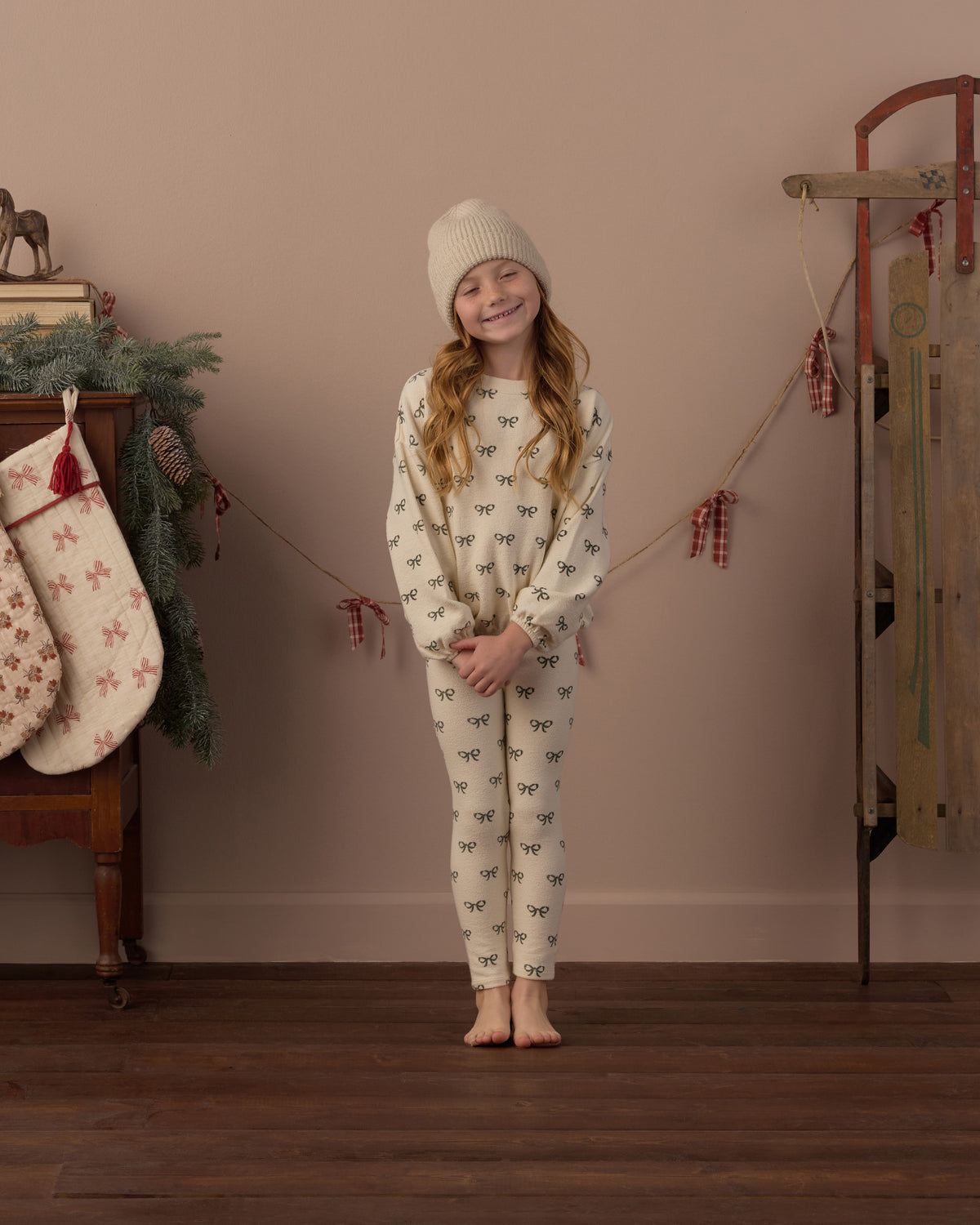 Spongey Knit Set | Evergreen Bows