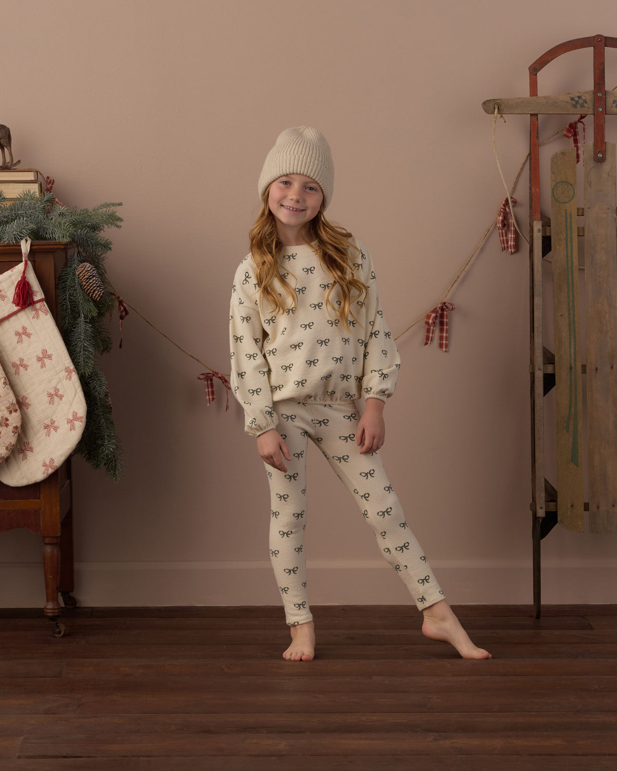 Spongey Knit Set | Evergreen Bows