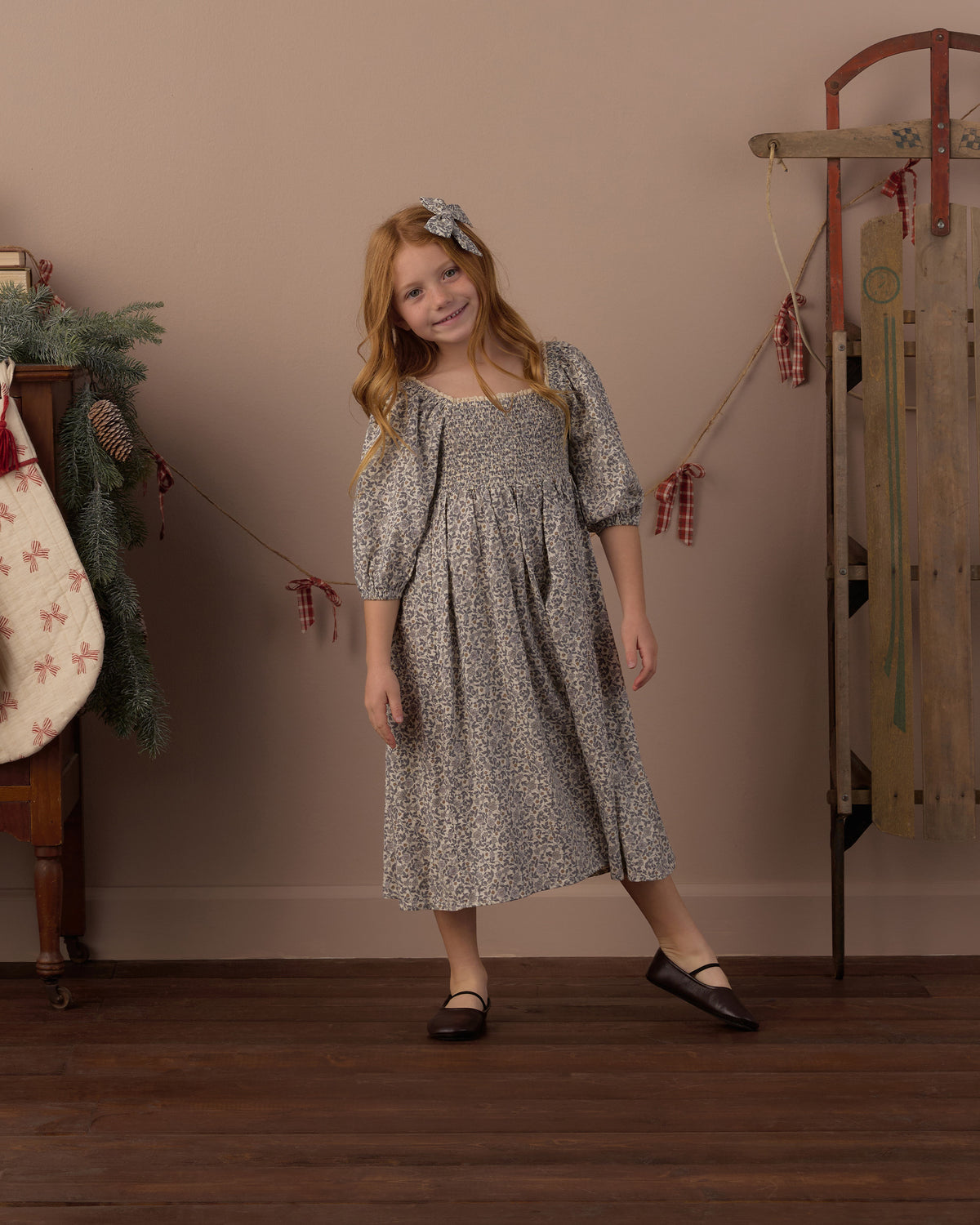 Della Dress | Slate Floral