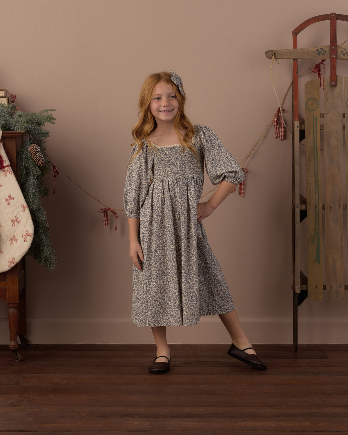 Della Dress | Slate Floral