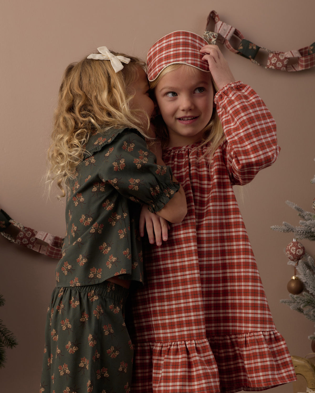 Ruffle Pajamas | Evergreen Bouquet
