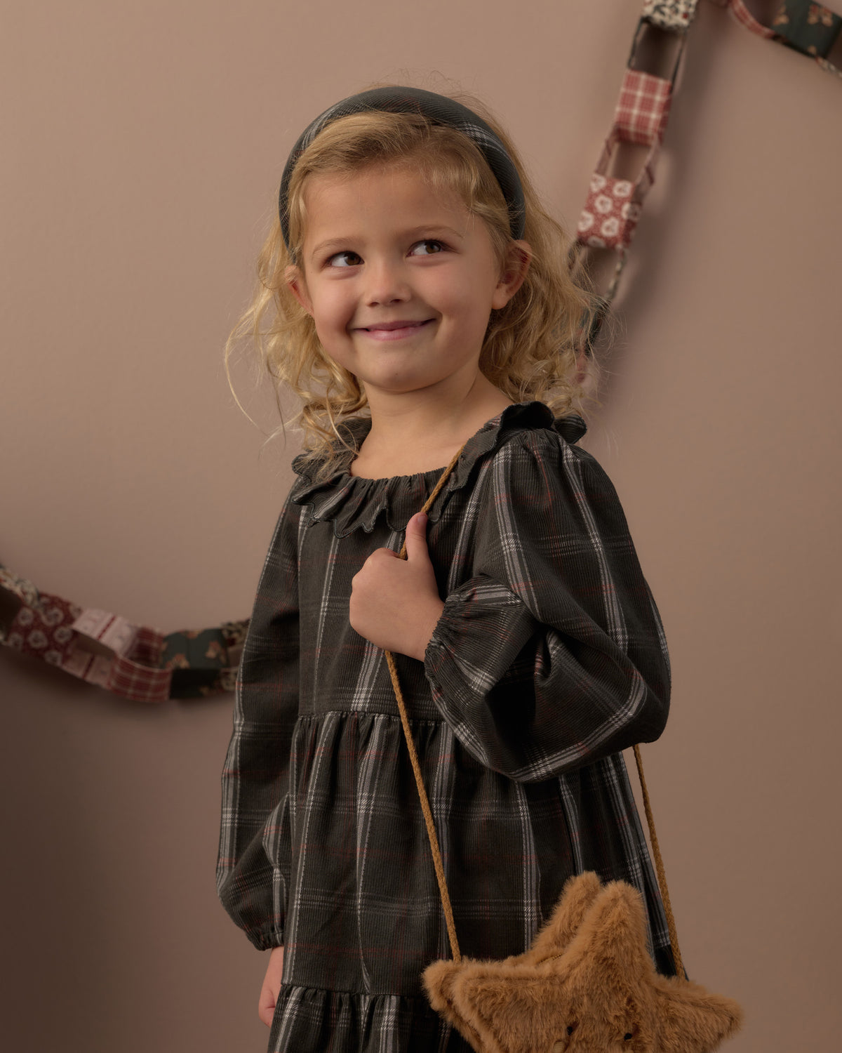 Padded Headband | Holiday Plaid