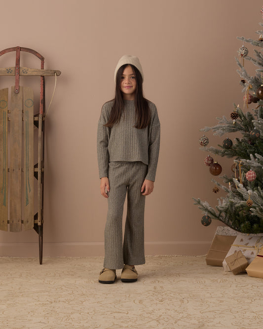 Cozy Rib Knit Set | Evergreen
