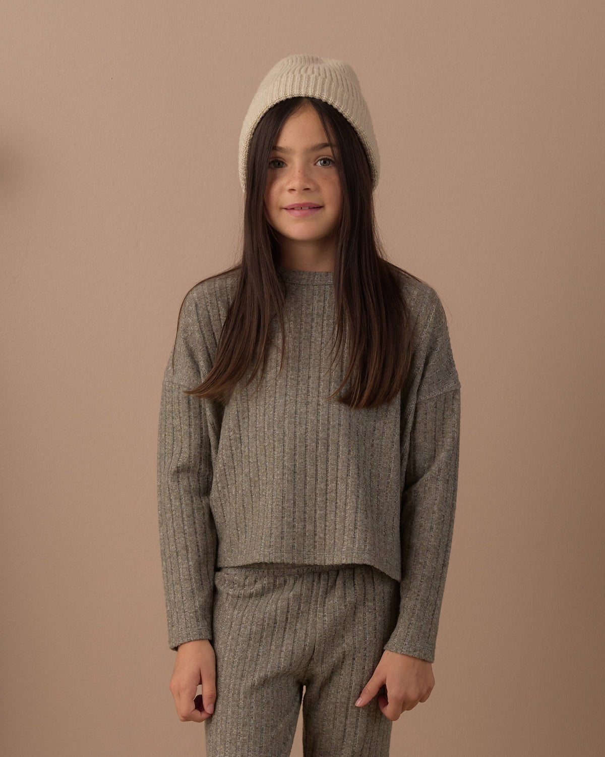 Cozy Rib Knit Set | Evergreen