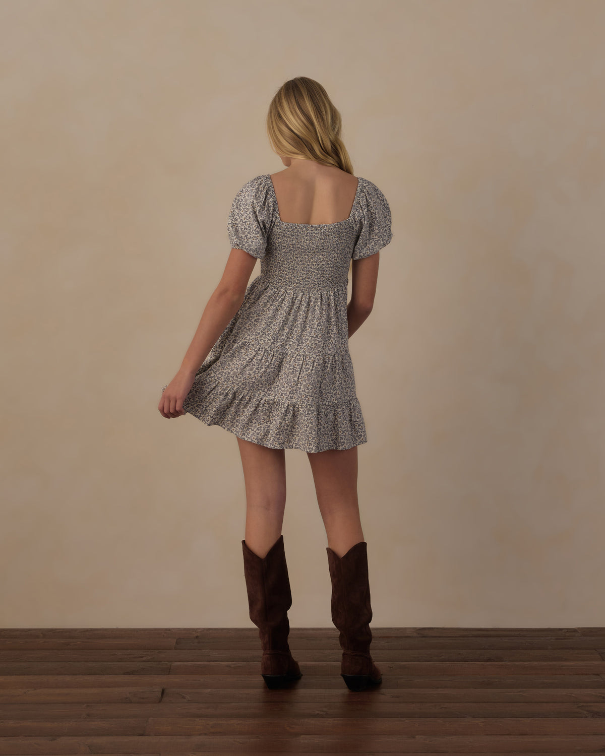 Teen Emily Dress | Slate Floral
