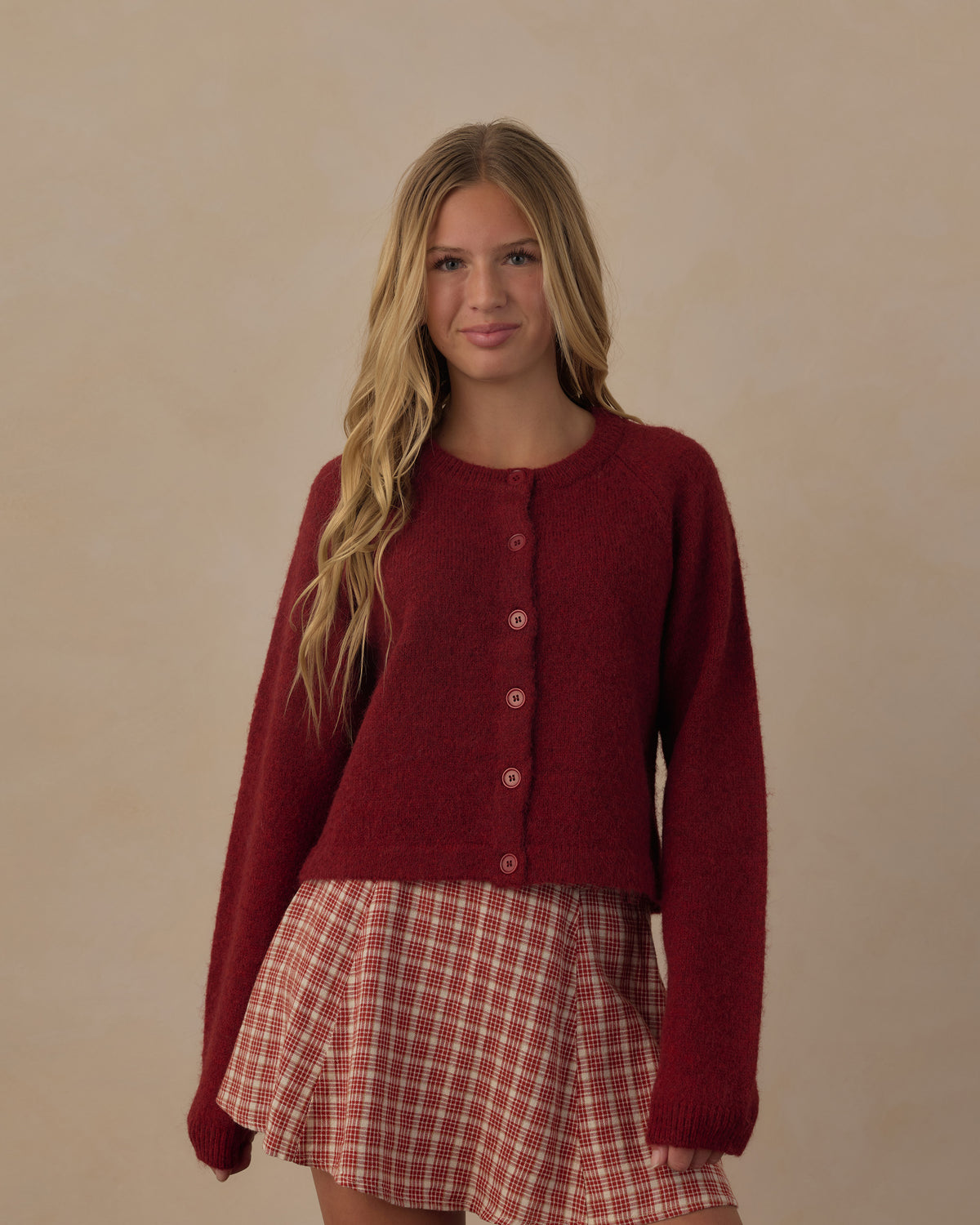 Teen Fuzzy Cardigan | Ruby