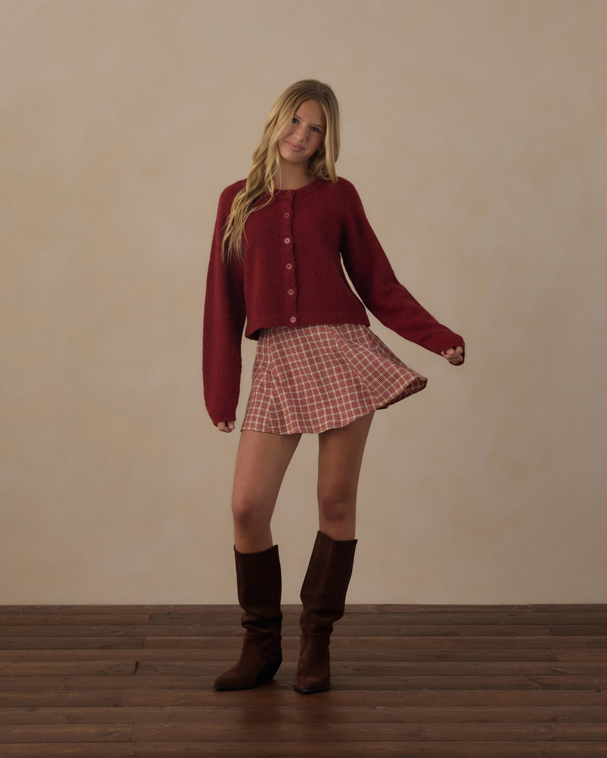 Teen Fuzzy Cardigan | Ruby