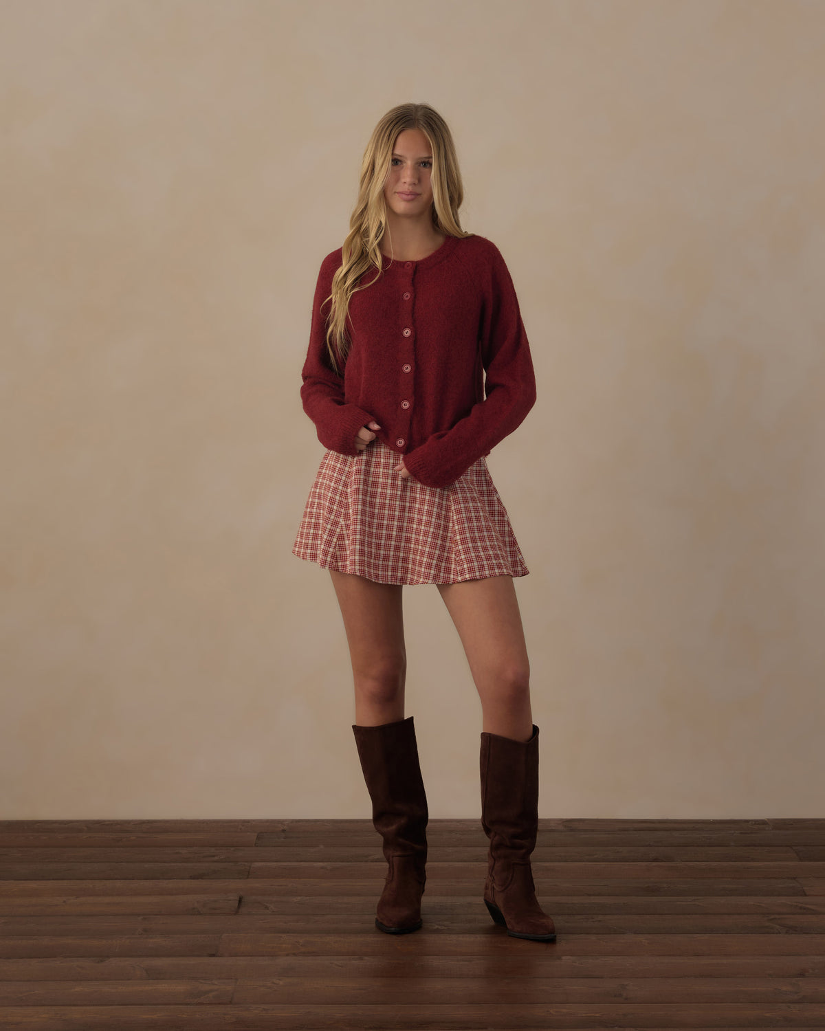 Teen Fuzzy Cardigan | Ruby