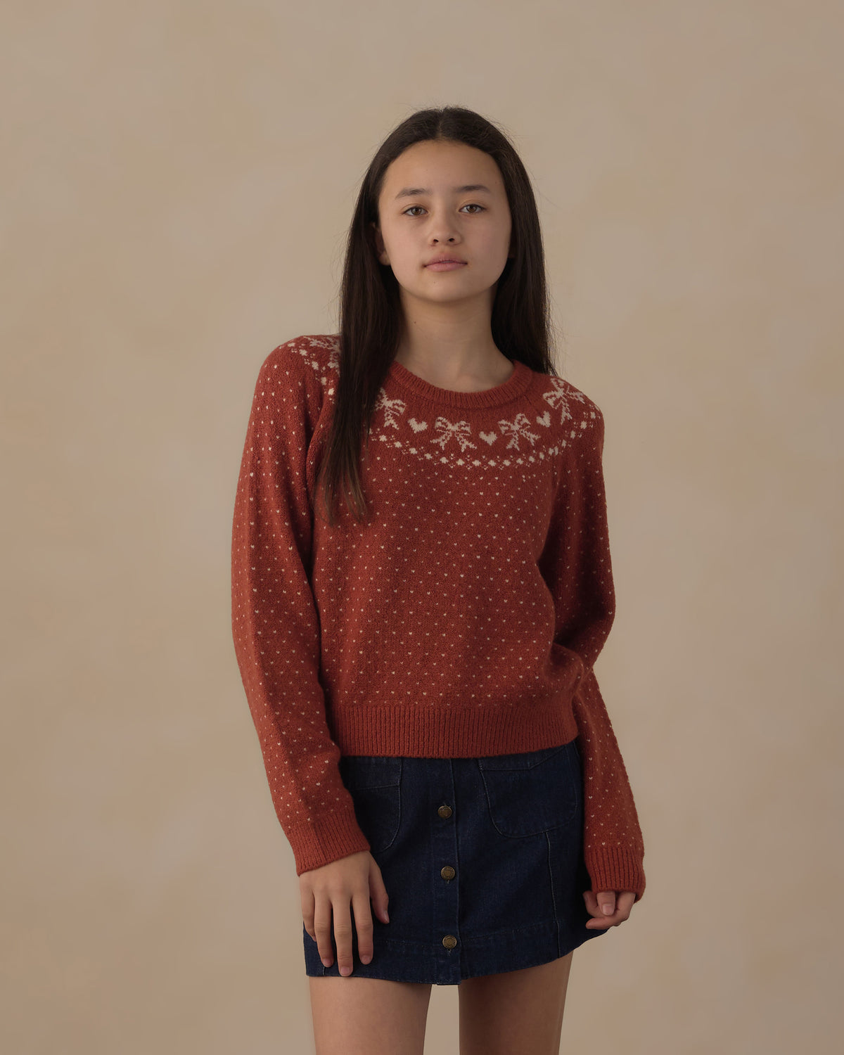 Teen Fair Isle Sweater | Ruby