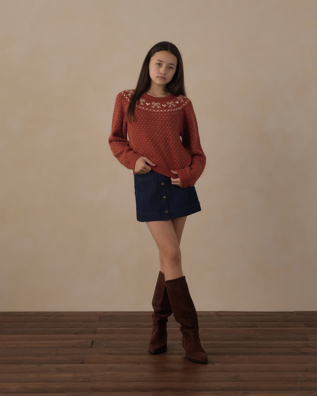 Teen Fair Isle Sweater | Ruby