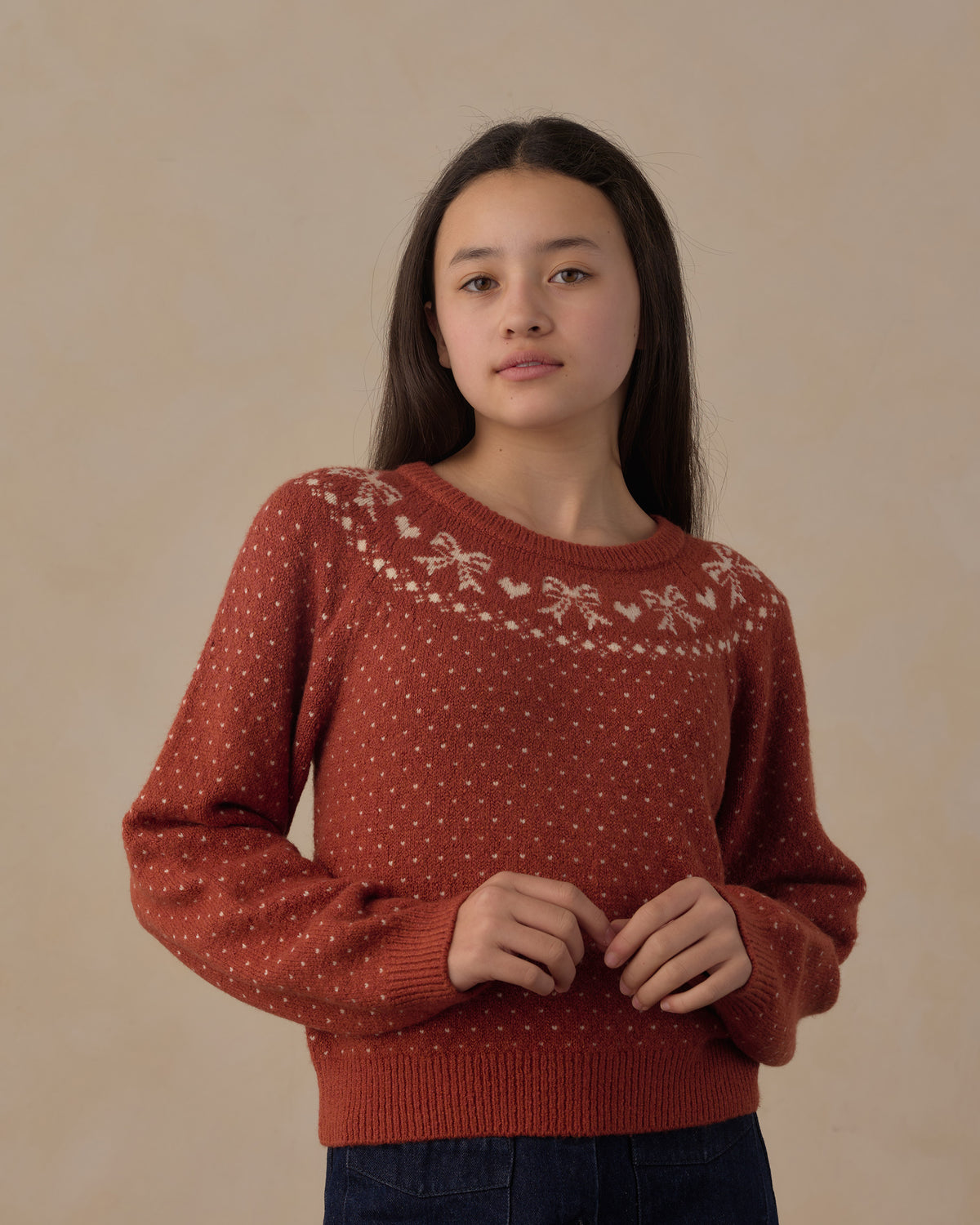 Teen Fair Isle Sweater | Ruby