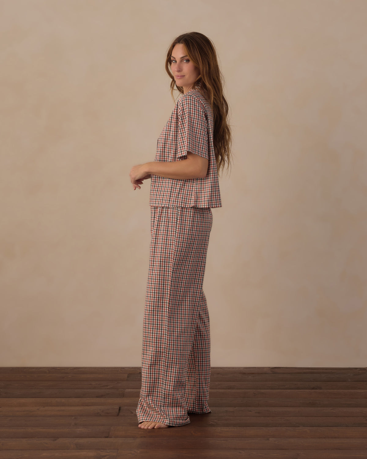 Women's Woven Pajama Set | Holiday Gingham