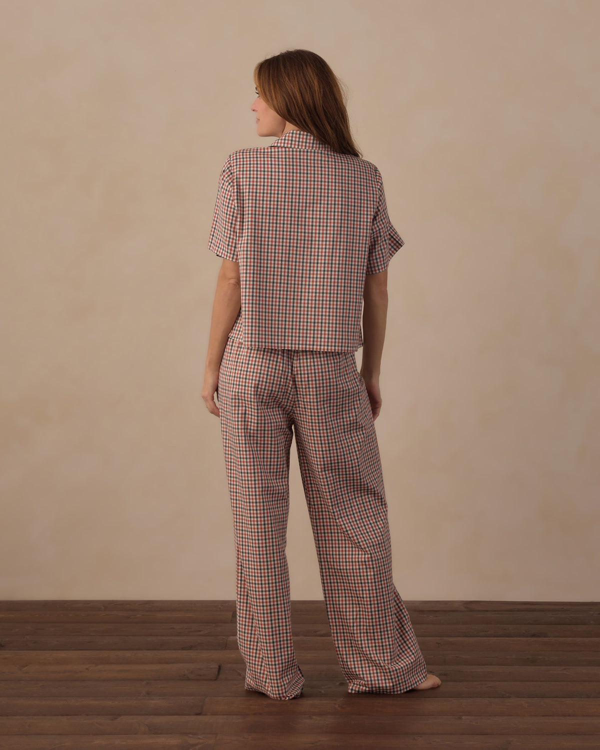 Women's Woven Pajama Set | Holiday Gingham