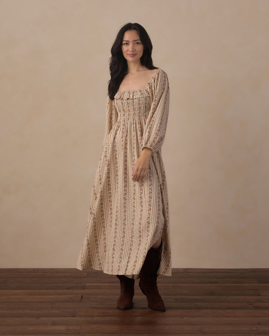 Women's Magnolia Dress | Floral Stripe