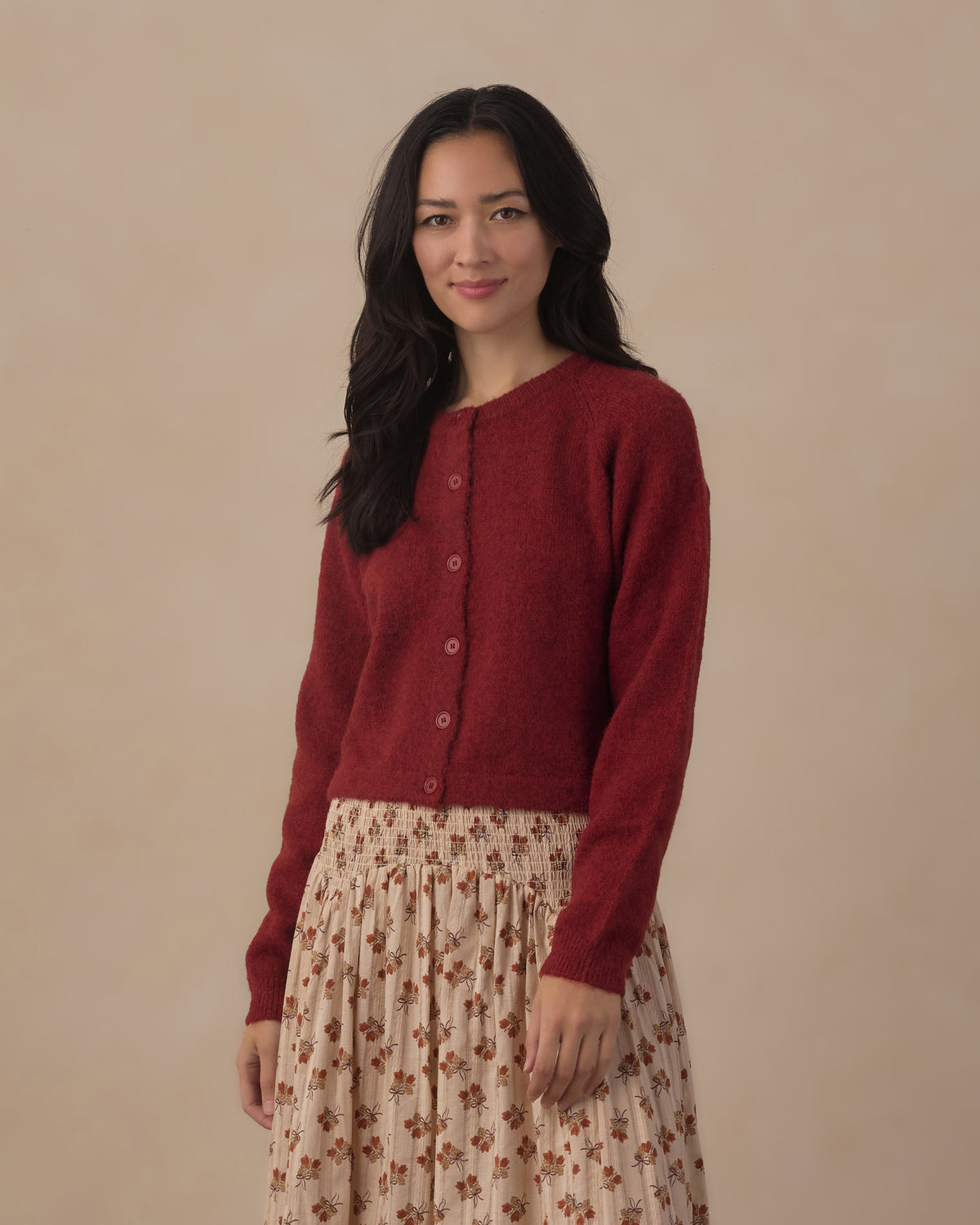 Women's Fuzzy Cardigan | Ruby