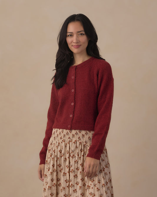 Women's Fuzzy Cardigan | Ruby