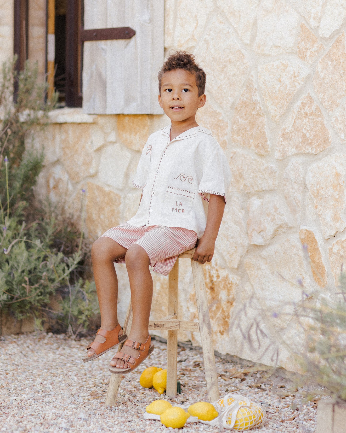 Perry Short || Poppy Gingham