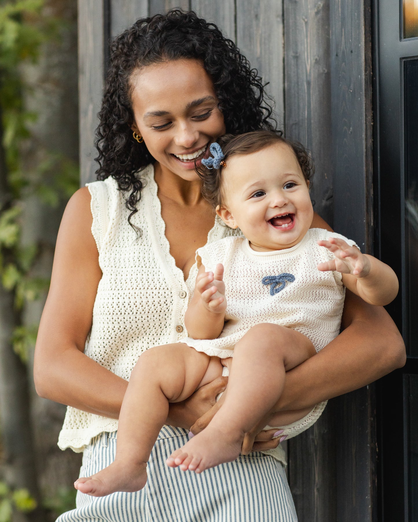 Crochet Bow Clip || Marine