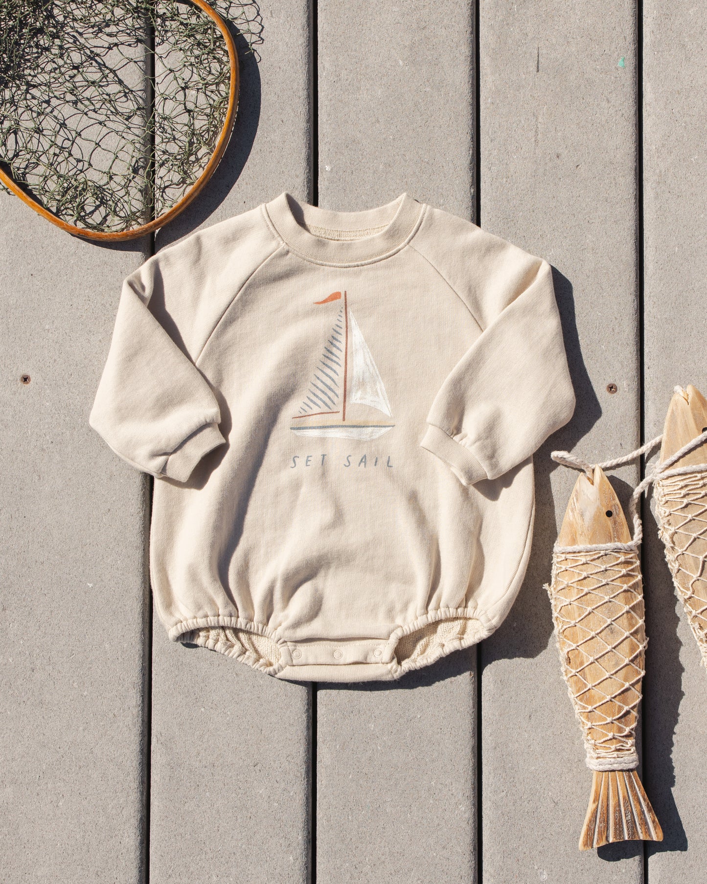 Crewneck Romper || Set Sail