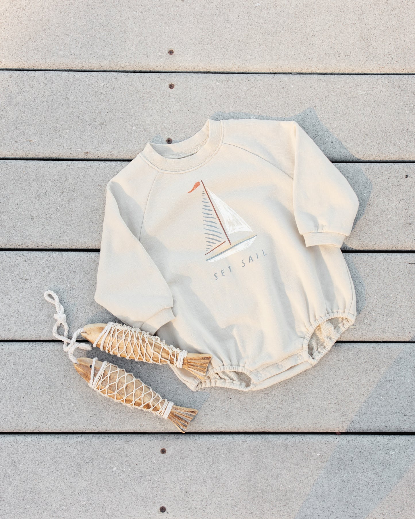 Crewneck Romper || Set Sail