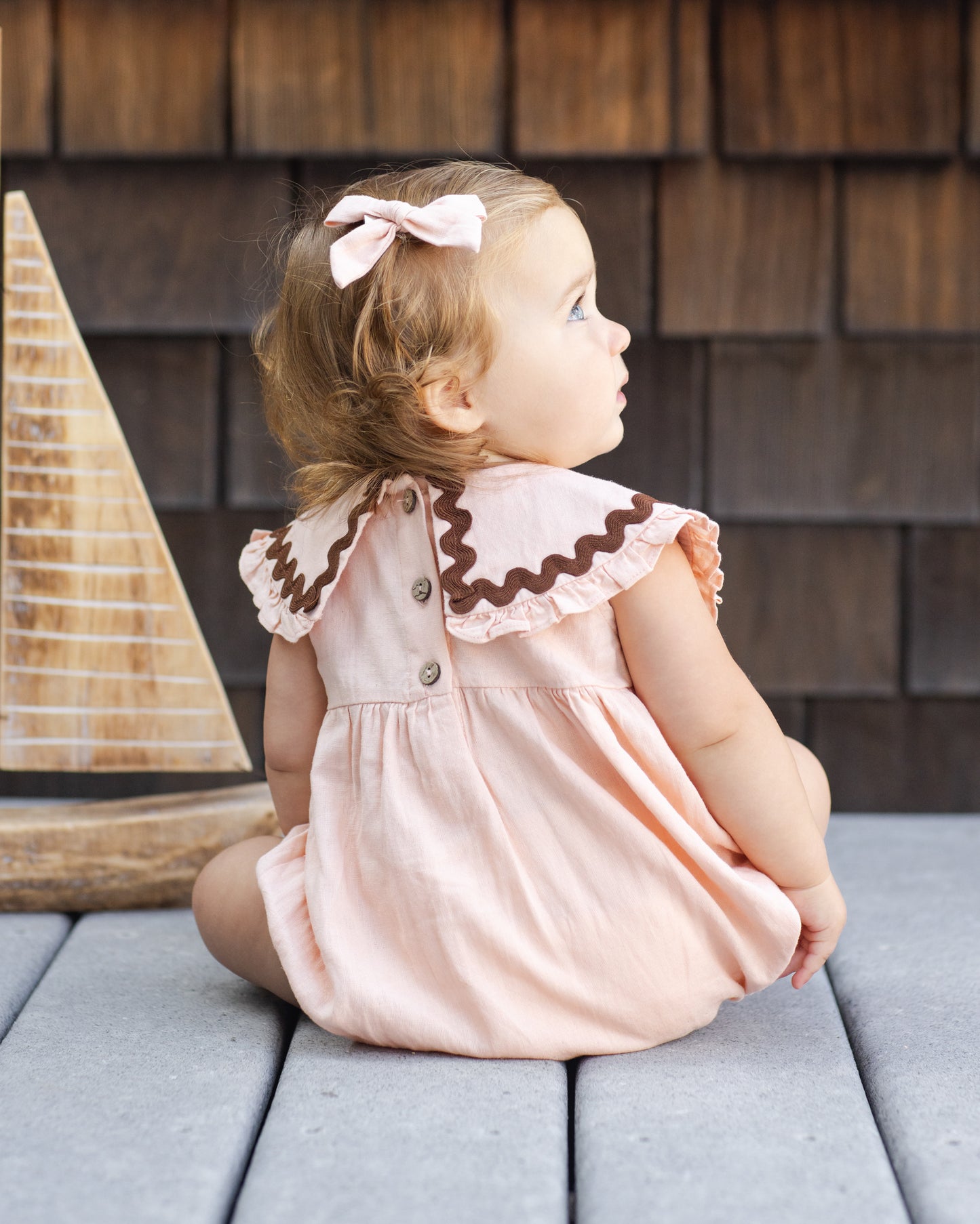 Cove Romper || Blush