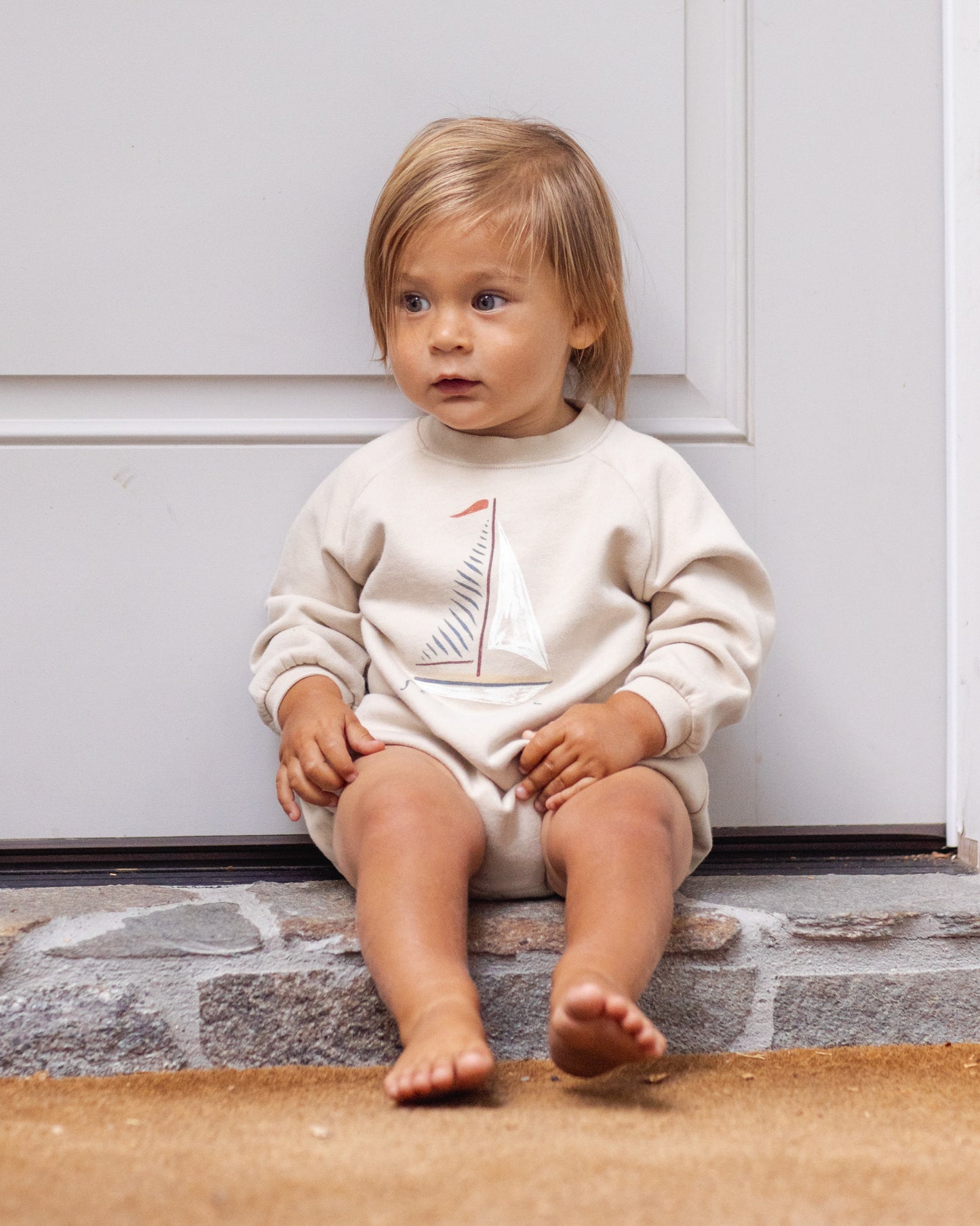 Crewneck Romper || Set Sail